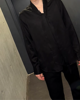 【3.6新作】モードドレープタイデザインシャツ mf3682