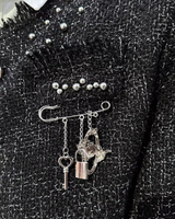 【2.18新作】フリンジモードツイードジャケット mf3670