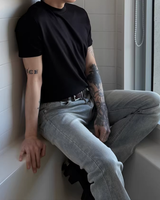 【4.6新作】ハイネックコリアンモードTシャツ mf3691