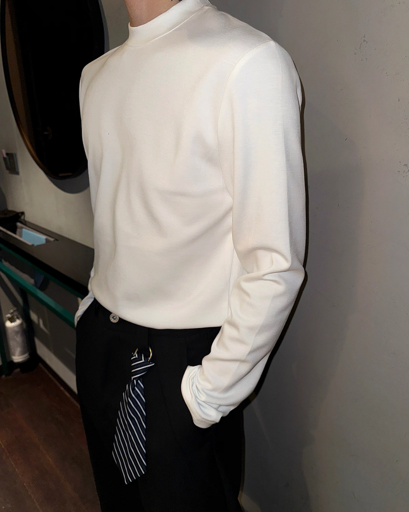 【10.29新作】ハイネックモードシルエットカットソー mf3566