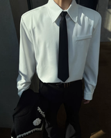 【2.2新作】コリアンシルエットネクタイシャツ mf3656