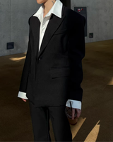 MODEFREAKのシャツレイヤードモードジャケット mf3690の画像