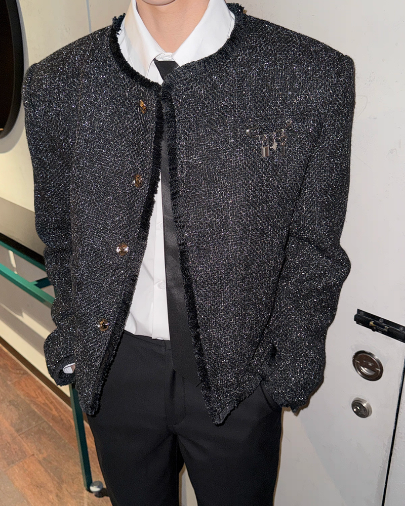 【10.31新作】シャインツイードモードジャケット mf3570