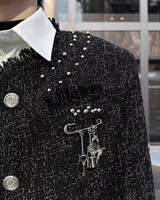 【2.18新作】フリンジモードツイードジャケット mf3670