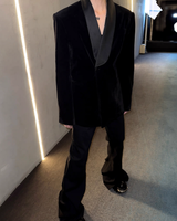 【11.12新作】スウェードサテンカラークラシカルジャケット mf3575