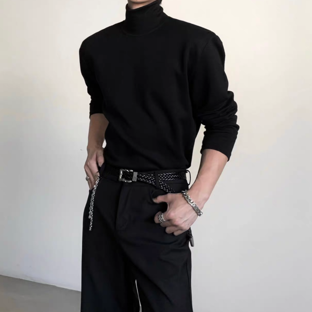 MODEFREAKのモードシルエットタートルネックカットソー mf3634の画像