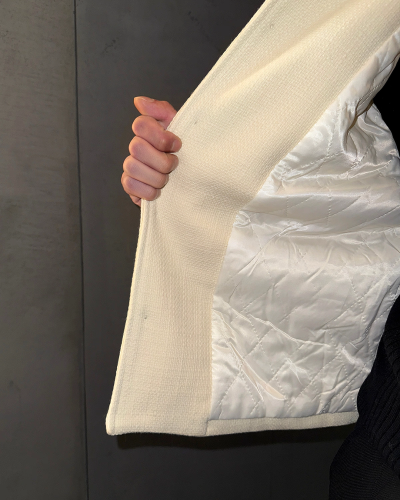 【11.5新作】ツイードレザーカラーモードジャケット mf3574