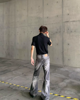 MODEFREAKの【7.22新作】モードウォッシュドフレアデニムパンツ mf3798の画像