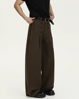 Double-breasted high-waisted pants mf3625