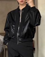 レザーモードコリアンジャケット mf3538