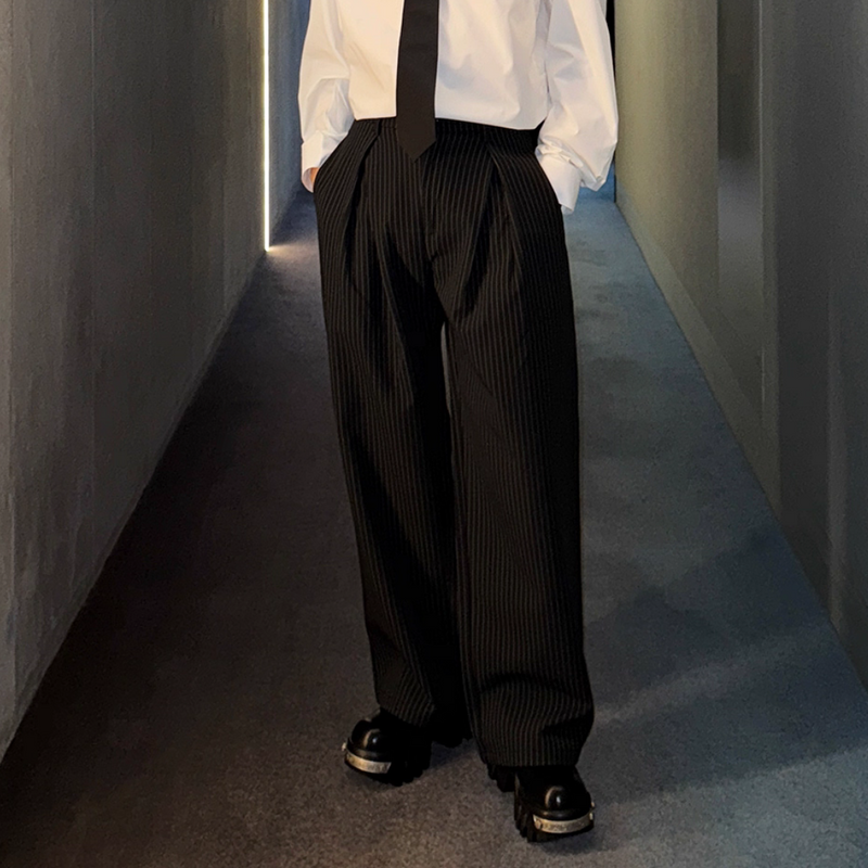 【11.7新作】ストライプルーズコリアンスラックス mf3578