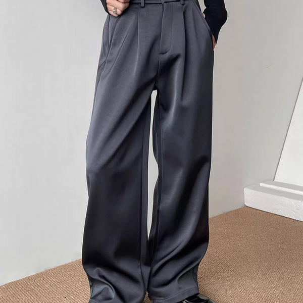 【12.3新作】サテンルーズモードパンツ mf3600