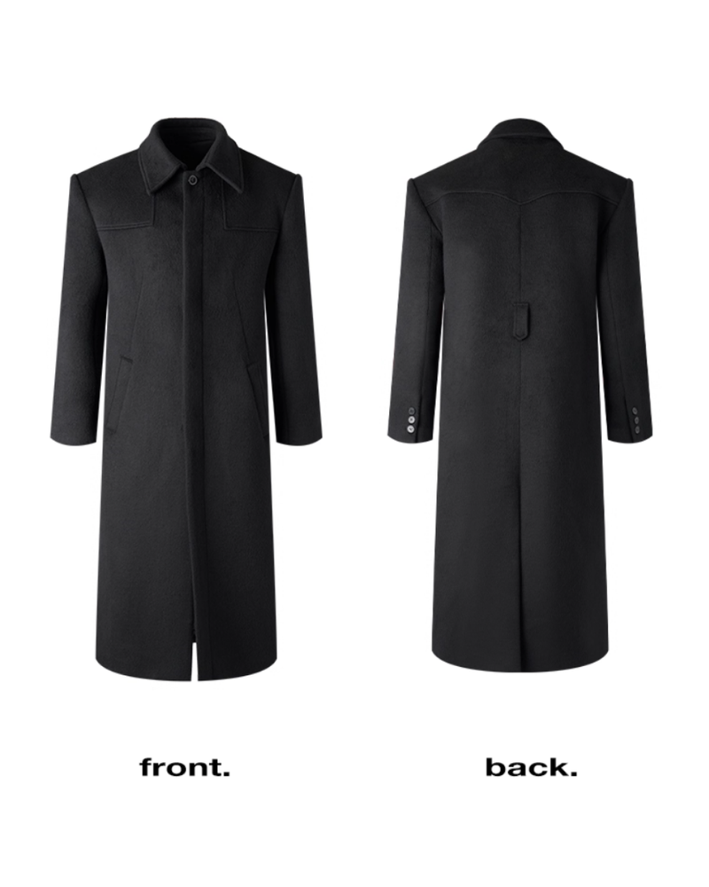 【11.21新作】ウール50%モードロングコート mf3590
