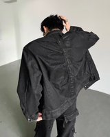 【10.20新作】モードルーズデニムジャケット mf3553
