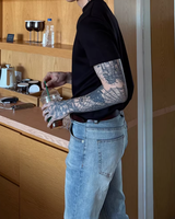 【4.6新作】ハイネックコリアンモードTシャツ mf3691