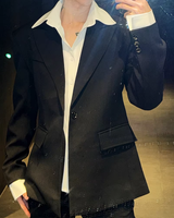 MODEFREAKのシャツレイヤードモードジャケット mf3690の画像