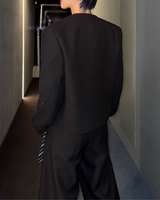 【11.19新作】シンプルモードツイードジャケット mf3587