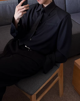 【2.2新作】コリアンシルエットネクタイシャツ mf3656