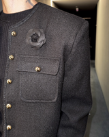 【11.19新作】シンプルモードツイードジャケット mf3587