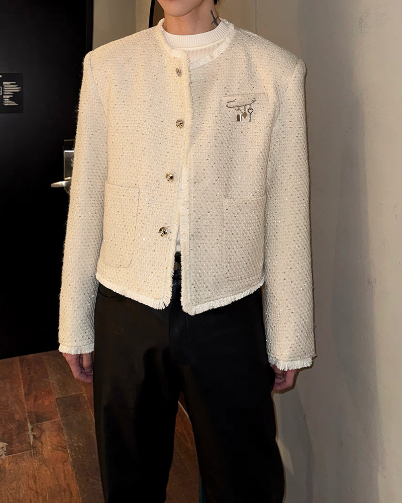 【10.31新作】シャインツイードモードジャケット mf3570