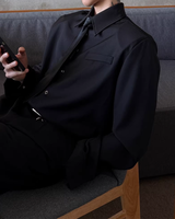 【2.2新作】コリアンシルエットネクタイシャツ mf3656