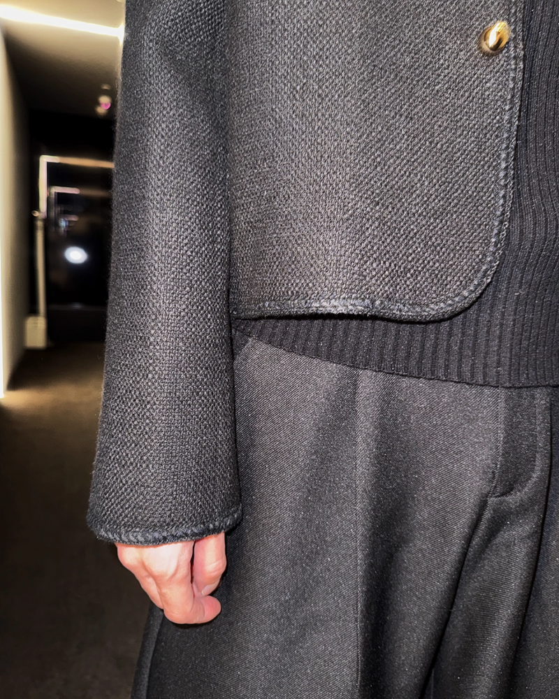 【11.19新作】シンプルモードツイードジャケット mf3587