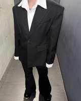 MODEFREAKのシャツレイヤードモードジャケット mf3690の画像