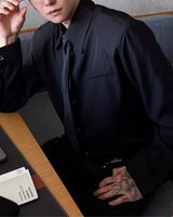 【2.2新作】コリアンシルエットネクタイシャツ mf3656