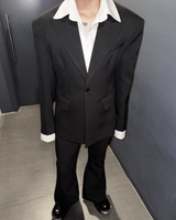 MODEFREAKのシャツレイヤードモードジャケット mf3690の画像