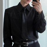 【2.2新作】コリアンシルエットネクタイシャツ mf3656