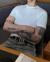 리본 타이 새틴 터치 모드 셔츠 mf3663