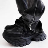 Split-toe mode leather boots mf3636