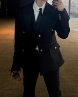 【2.6新作】ダブルブレストコリアンモードジャケット mf3658