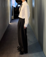 【11.7新作】ストライプルーズコリアンスラックス mf3578