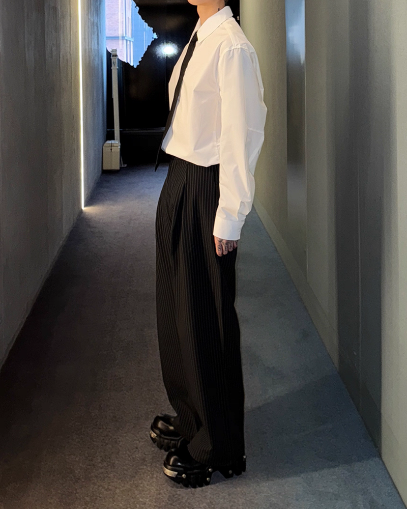 【11.7新作】ストライプルーズコリアンスラックス mf3578