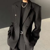 【12.19新作】モードシルエットブラックジャケット mf3604