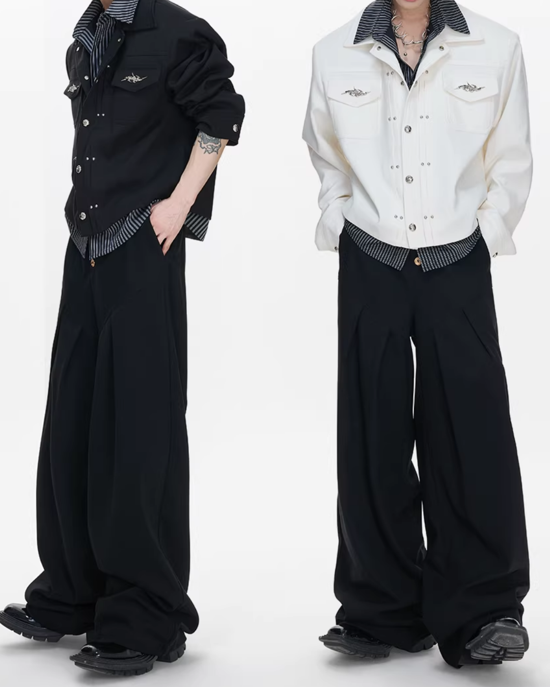 MODEFREAKのツーピースメタルボタンモードジャケット mf3665の画像