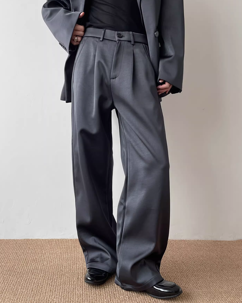 【12.3新作】サテンルーズモードパンツ mf3600