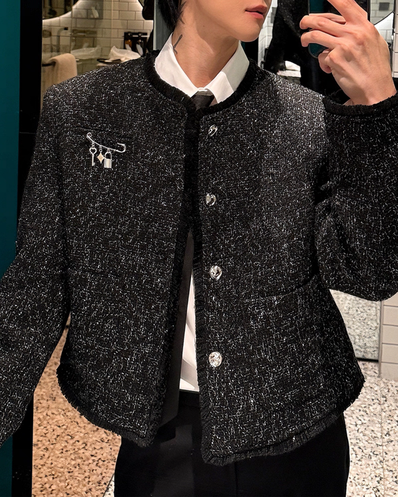 【10.31新作】シャインツイードモードジャケット mf3570