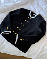 【2.27新作】ダブルブレストツイードモードジャケット mf3679