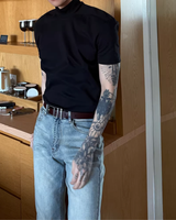 모드 하이넥 블로킹 티셔츠 mf3684 