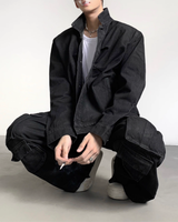 【10.20新作】モードルーズデニムジャケット mf3553