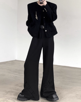 【12.5新作】ブローチデザインモードジャケット mf3596