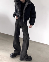 【11.17新作】ストライプフレアデニムパンツ mf3592