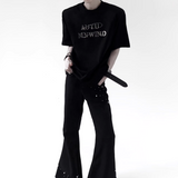 メタリックモードロゴデザインTシャツ mf3716