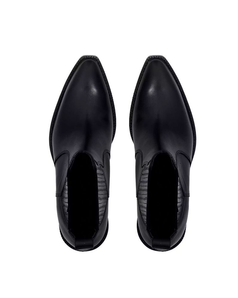 【12.8新作】カーフスキンラグジュアリーヒールブーツ mf3603