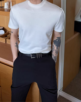 【4.6新作】ハイネックコリアンモードTシャツ mf3691