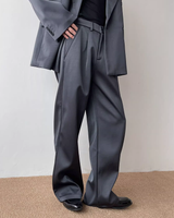 【12.3新作】サテンルーズモードパンツ mf3600