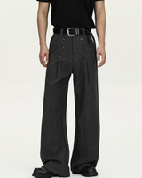 Double-breasted high-waisted pants mf3625