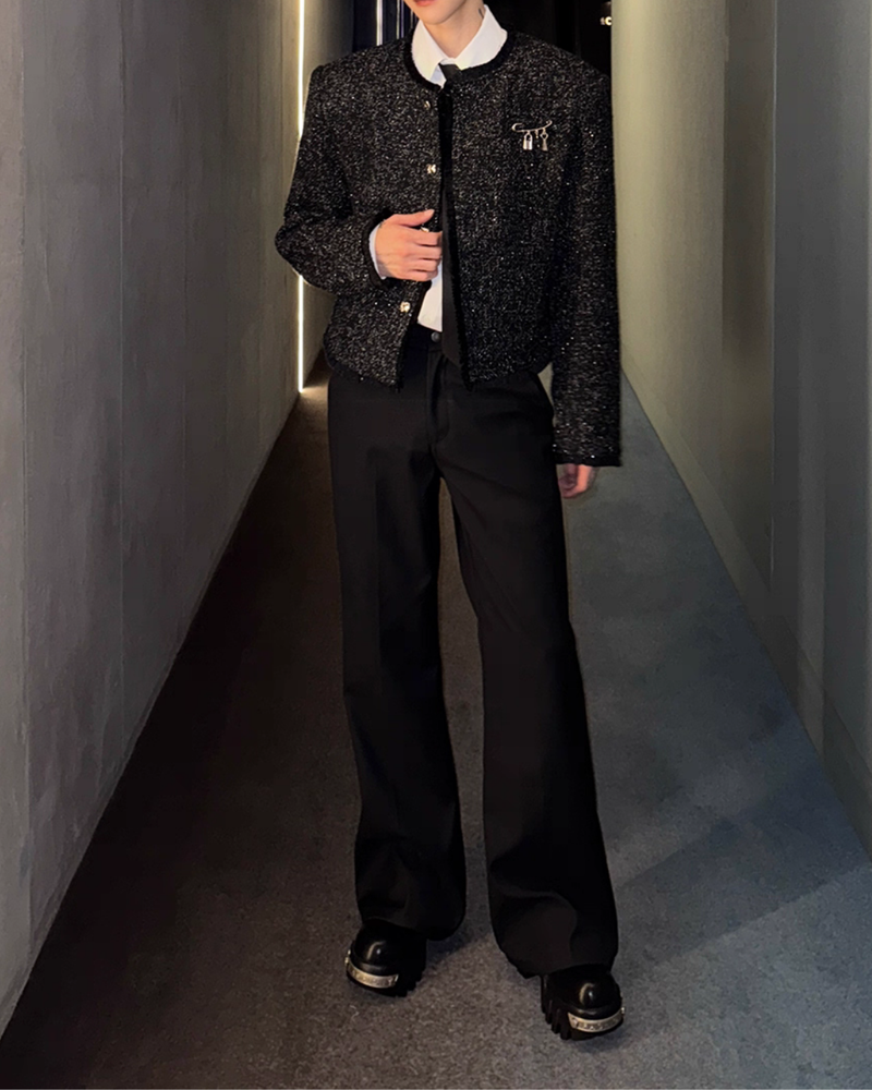 【10.31新作】シャインツイードモードジャケット mf3570